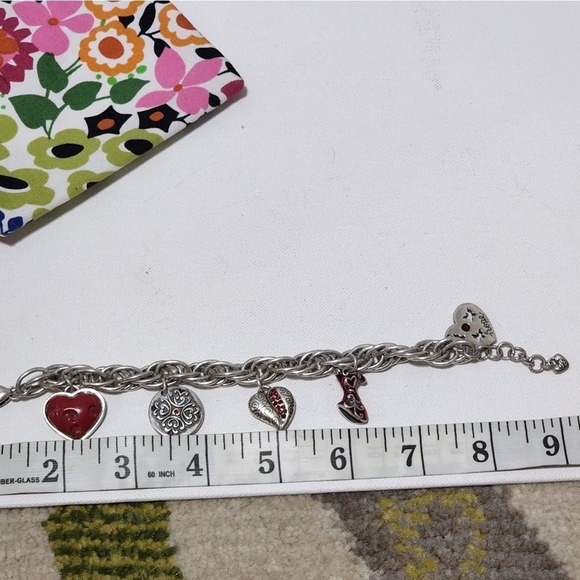 Brighton Go Red‎ heart dress breast cancer awareness Charm bracelet - Picture 5 of 5